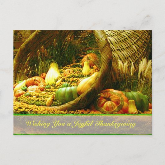 Carte postale Thanksgiving (Devant)