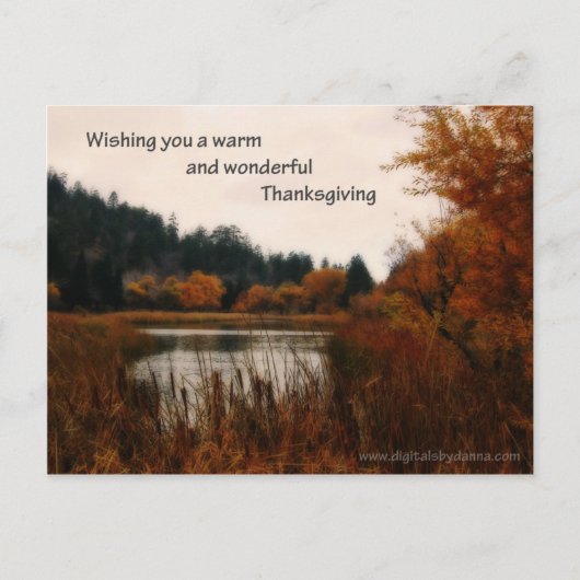 Carte postale Thanksgiving (Devant)