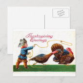 Carte postale Thanksgiving (Devant / Derrière)