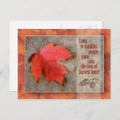 Carte postale Thanksgiving (Devant / Derrière)