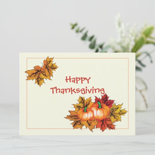 Carte postale Thanksgiving (Debout devant)