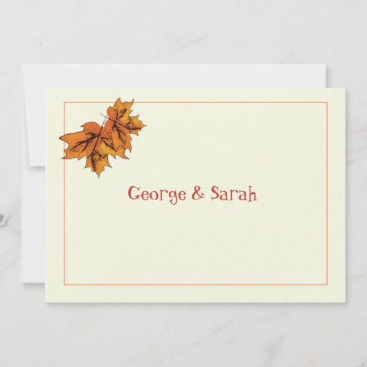 Carte postale Thanksgiving (Dos)