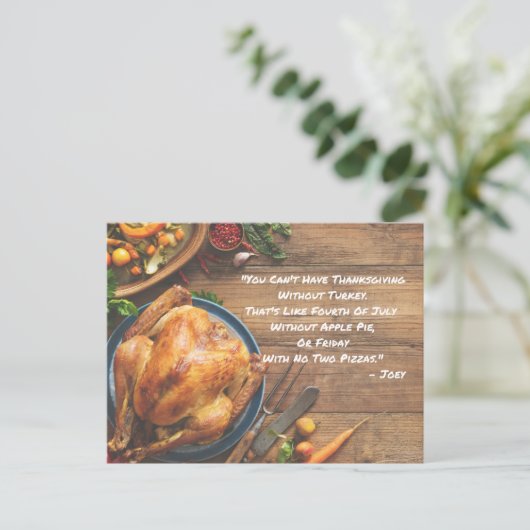 Carte postale Thanksgiving (Debout devant)