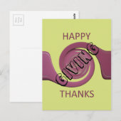 Carte postale Thanksgiving (Devant / Derrière)