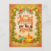 Carte Postale Thanksgiving Automne Automne Maple Feuilles et cit (Devant)