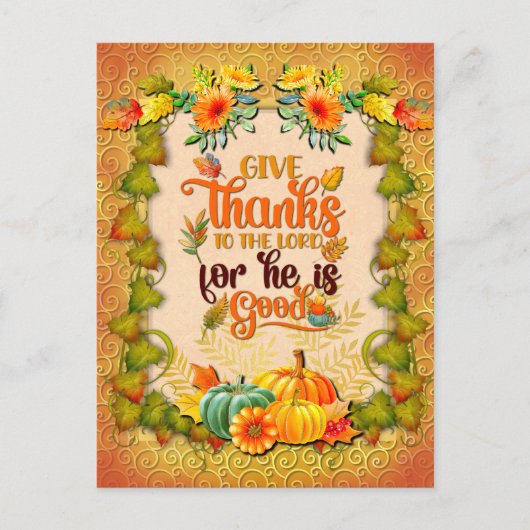 Carte Postale Thanksgiving Automne Automne Maple Feuilles et cit (Devant)