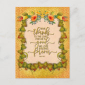 Carte Postale Thanksgiving Automne Automne Maple Feuilles et cit (Devant)