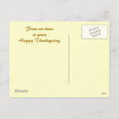 Carte Postale Thanksgiving Chêne d'automne Feuille (Dos)