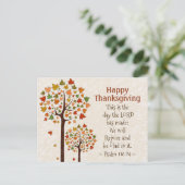 Carte Postale Thanksgiving Inspirational Bible Psaume 118:24 (Debout devant)