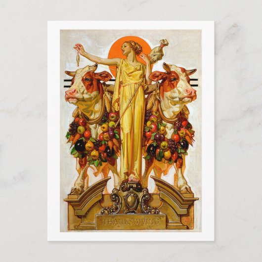 Carte Postale Thanksgiving - Leyendecker (Devant)