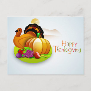 Carte postale Thanksgiving mignonne