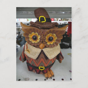 Carte Postale Thanksgiving Owl