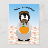 Carte Postale Thanksgiving Penguin (Devant)