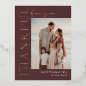 Carte postale Thanksgiving Side Foil (Recto)