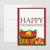 Carte postale Thanksgiving Verger (Devant / Derrière)