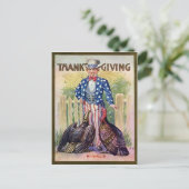 Carte postale Thanksgiving vintage (Debout devant)