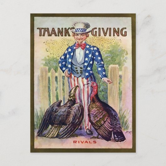 Carte postale Thanksgiving vintage (Devant)