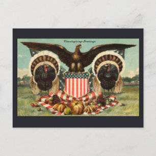 Carte postale Thanksgiving vintage