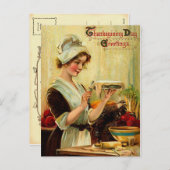 Carte postale Thanksgiving vintage (Devant / Derrière)