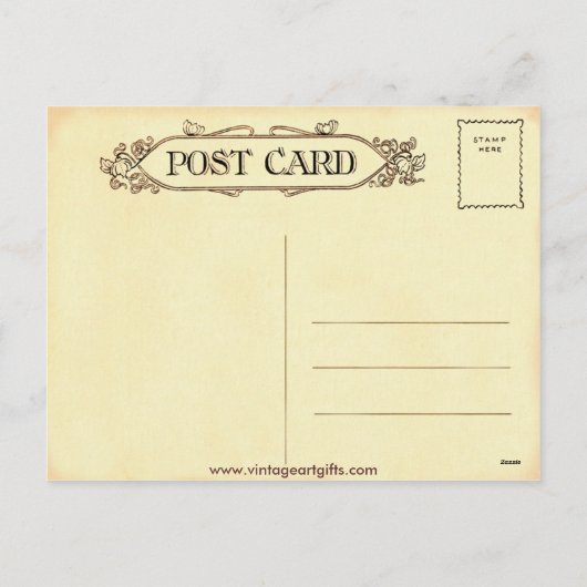 Carte postale Thanksgiving vintage (Dos)