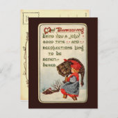 Carte postale Thanksgiving vintage (Devant / Derrière)