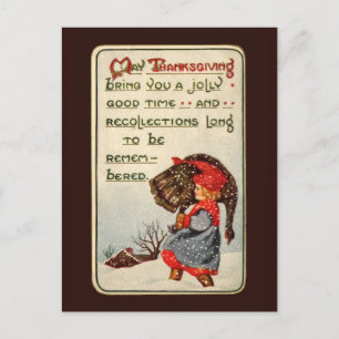 Carte postale Thanksgiving vintage