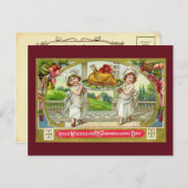 Carte postale Thanksgiving vintage (Devant / Derrière)