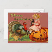 Carte postale Thanksgiving vintage (Devant / Derrière)