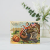 Carte postale Thanksgiving vintage (Debout devant)
