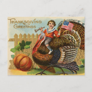 Carte postale Thanksgiving vintage