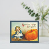 Carte postale Thanksgiving vintage (Debout devant)