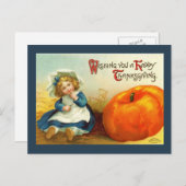Carte postale Thanksgiving vintage (Devant / Derrière)