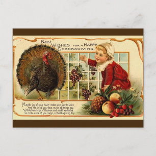 Carte postale Thanksgiving vintage