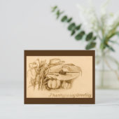 Carte postale Thanksgiving vintage (Debout devant)