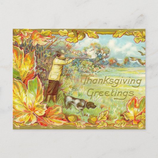 Carte postale Thanksgiving vintage (Devant)