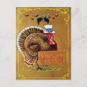 Carte postale Thanksgiving vintage (Devant)