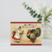 Carte postale Thanksgiving vintage (Debout devant)