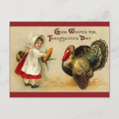 Carte postale Thanksgiving vintage (Devant)
