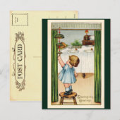 Carte postale Thanksgiving vintage (Devant / Derrière)