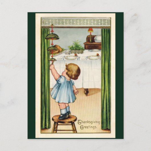 Carte postale Thanksgiving vintage (Devant)