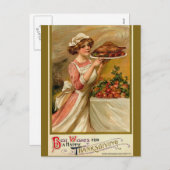 Carte postale Thanksgiving vintage (Devant / Derrière)