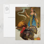Carte postale Thanksgiving vintage (Devant / Derrière)