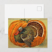 Carte Postale Thanksgiving vintage Turquie (Devant / Derrière)