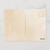 Carte Postale Thanksgiving Woodland Animaux Feuilles d'automne (Dos)