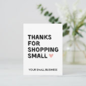 Carte Postale Thankyou | Petites entreprises (Debout devant)