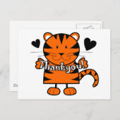 Carte Postale Thankyou Tiger (Devant / Derrière)