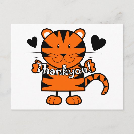 Carte Postale Thankyou Tiger (Devant)
