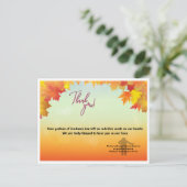 Carte Postale thankyoucard (Debout devant)