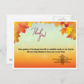 Carte Postale thankyoucard (Devant / Derrière)