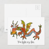 Carte Postale Thare Be Dragons (Devant / Derrière)